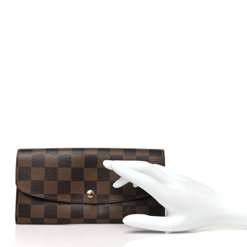 LOUIS VUITTON Damier Ebene Emilie Wallet