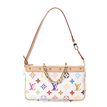 LOUIS VUITTON LV X TM Monogram Multicolor Pochette Accessories White