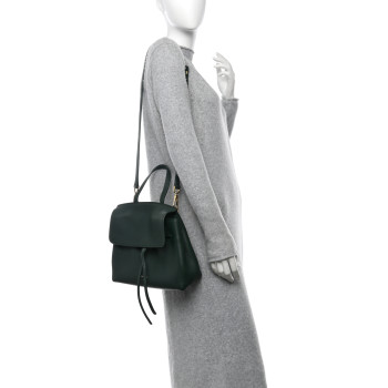 MANSUR GAVRIEL Tumbled Calfskin Mini Lady Bag Moss