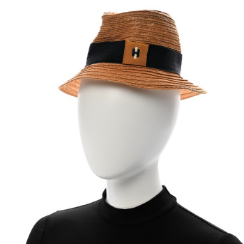 HERMES Straw Panama Hat 56 Natural