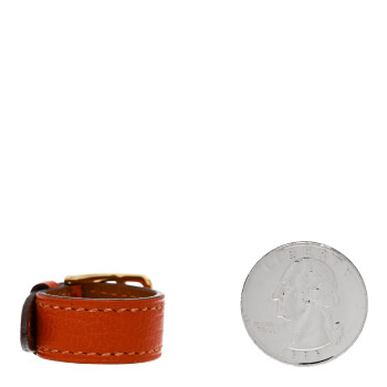 HERMES Chevre Mysore Etriviere Scarf Ring Feu