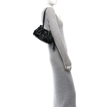 MIU MIU Nappa Mini Joie Shoulder Bag Black