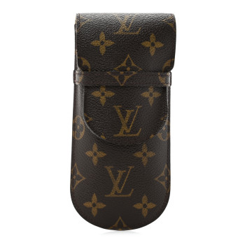LOUIS VUITTON Monogram Glasses Sunglasses Case w Flap