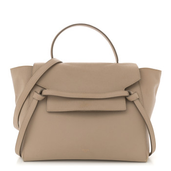 CELINE Grained Calfskin Mini Belt Bag Light Taupe