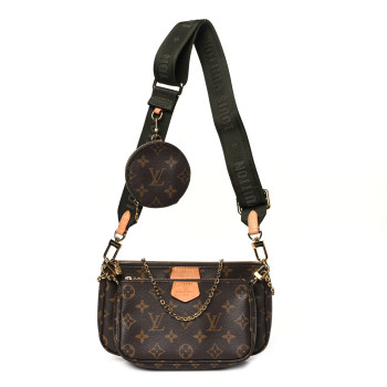 LOUIS VUITTON Monogram Multi Pochette Accessories Kaki