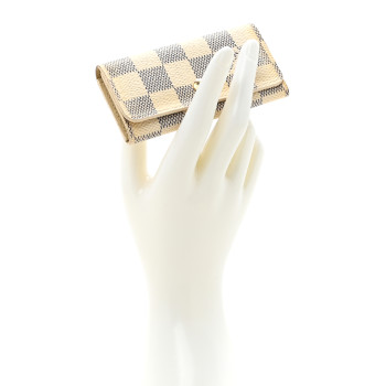 LOUIS VUITTON Damier Azur Multicles 4 Key Holder