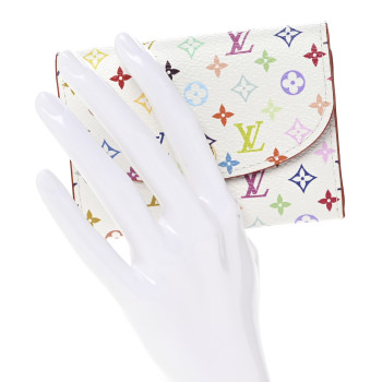 LOUIS VUITTON LV X TM Monogram Multicolor Rosalie Coin Purse White Kawaii Pink