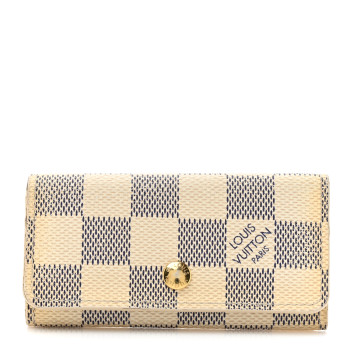 LOUIS VUITTON Damier Azur Multicles 4 Key Holder