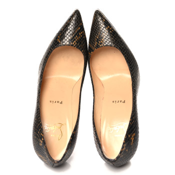 CHRISTIAN LOUBOUTIN Calf Amazonia So Kate 100 Pumps 36.5 Dark Brown