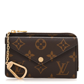 LOUIS VUITTON Monogram Recto Verso Card Holder Black