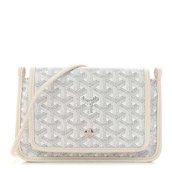 GOYARD Goyardine Plumet Wallet Clutch White