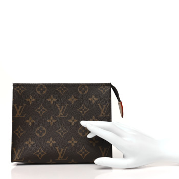 LOUIS VUITTON Monogram Toiletry Pouch 19 Red