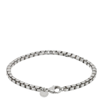 TIFFANY Sterling Silver 4mm Venetian Link Bracelet