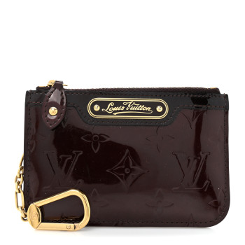 LOUIS VUITTON Vernis Key Pouch Amarante