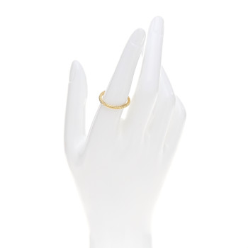 DAVID YURMAN 18K Yellow Gold 2mm Cable Band Ring 54 7