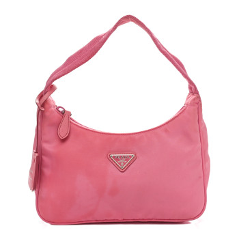 PRADA Tessuto Nylon Mini Re-Edition 2000 Bag Begonia
