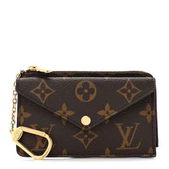 LOUIS VUITTON Monogram Recto Verso Card Holder Black