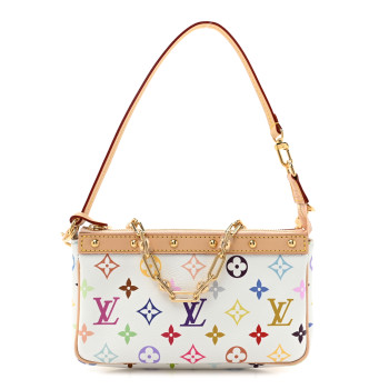 LOUIS VUITTON LV X TM Monogram Multicolor Pochette Accessories White