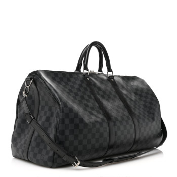 LOUIS VUITTON Damier Graphite Keepall Bandouliere 55