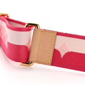 LOUIS VUITTON Jacquard Neverfull BB Shoulder Strap Pink Peony