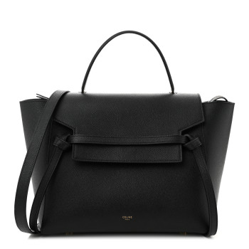 CELINE Grained Calfskin Mini Belt Bag Black