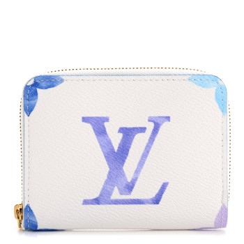 LOUIS VUITTON Monogram Giant By The Pool Zippy Coin Purse Blue