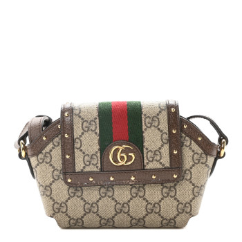 GUCCI GG Supreme Monogram Web Ophidia GG Airpods Max Case Beige Ebony New Acero