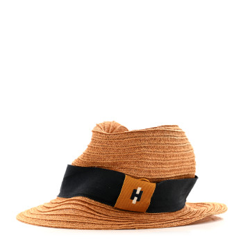 HERMES Straw Panama Hat 56 Natural