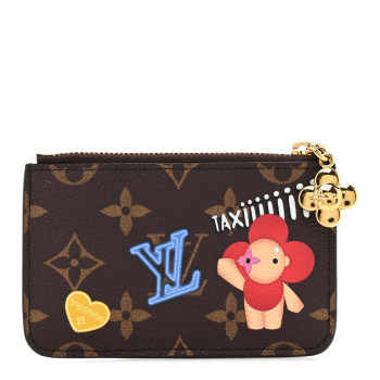 LOUIS VUITTON Monogram 57th Street NYC Zipped Romy Card Holder Yellow Cab