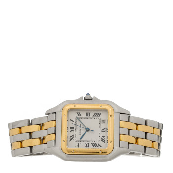 CARTIER Stainless Steel 18K Yellow Gold 27mm Panthere Quartz Watch