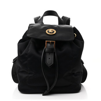 VERSACE Nylon Medusa Backpack Black