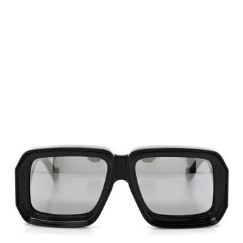 LOEWE Acetate Paula's Ibiza Dive In Mask Sunglasses LW40064U Black Silver
