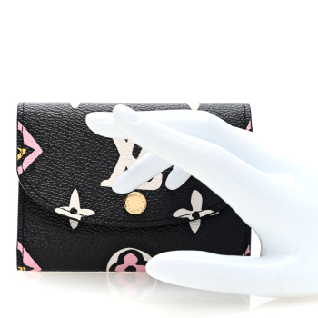 LOUIS VUITTON Monogram Giant Wild At Heart Rosalie Coin Purse Black
