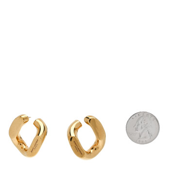 SAINT LAURENT Chain Link Earrings Gold