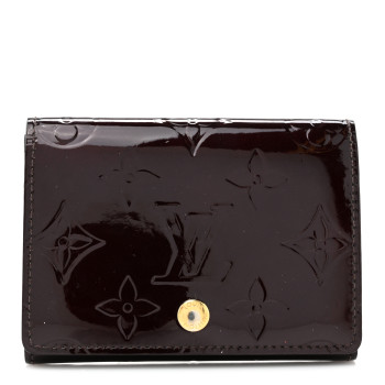 LOUIS VUITTON Vernis Business Card Holder Amarante