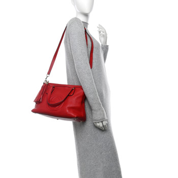 GUCCI Cellarius Calfskin Small Soho Top Handle Satchel Tobasco