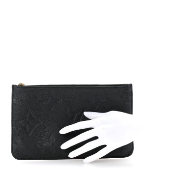 LOUIS VUITTON Empreinte Monogram Giant Neverfull MM Pochette Black