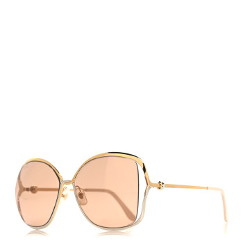 CARTIER Metal Trinity Sunglasses CT0225S 002 Gold Silver