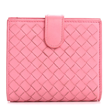 BOTTEGA VENETA Nappa Intrecciato French Flap Wallet Watteau