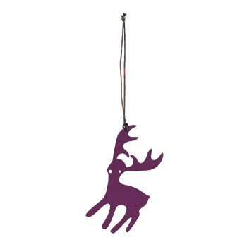 HERMES Togo Epsom Petit H Reindeer Bag Charm Capucine Anemone