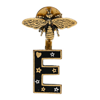 CHRISTIAN DIOR Metal Bee My ABCDior E Earring Aged Gold
