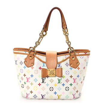 LOUIS VUITTON Monogram Multicolor Annie GM White