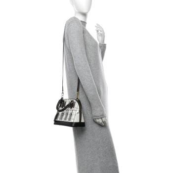 LOUIS VUITTON X FORNASETTI Calfskin Architettura Alma BB Black White