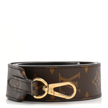 LOUIS VUITTON Monogram Bandouliere Shoulder Strap Black
