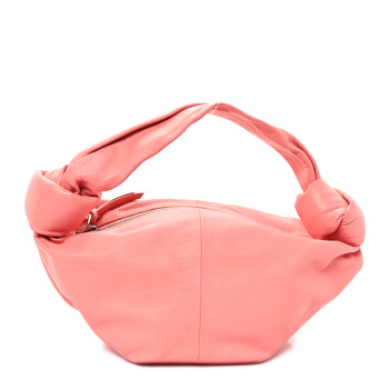 BOTTEGA VENETA Calfskin Mini Double Knot Bag Peach