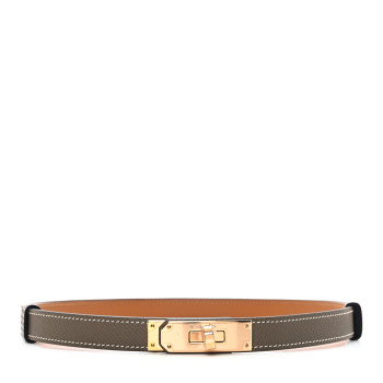 HERMES Epsom Kelly Belt Etoupe
