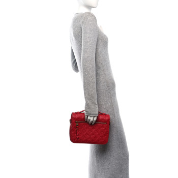 LOUIS VUITTON Empreinte Pochette Metis Scarlet