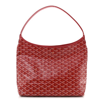 GOYARD Goyardine Boheme Hobo Red