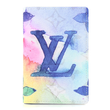 LOUIS VUITTON Monogram Watercolor Pocket Organizer NM Multicolor