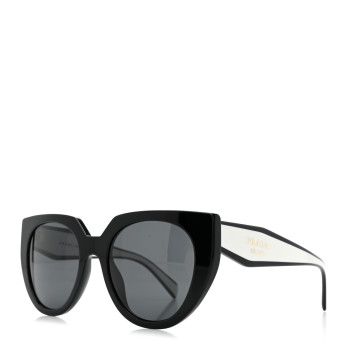 PRADA Acetate Sunglasses SPR 14W Black White